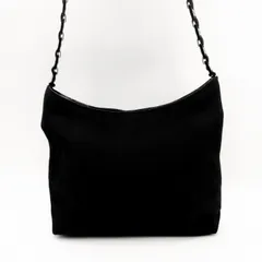 【4/23 11:00販売終了予定】Salvatore Ferragamo（サルヴァトーレ・フェラガモ）レザー×ナイロン ショルダーバッグ ブラック ワンショルダー レディース AQ-218801