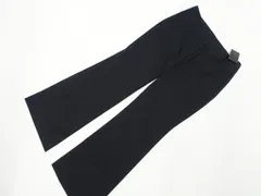 定価\8,900 新品タグ付 マウジー moussy ノータックフレアパンツ S ブラック メール便可のサムネイル