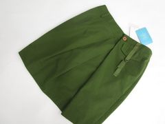 70%OFF 정가\4,500 신품 태그 첨부 BOARDING GATE PEACH JOHN 미니 길이 랩풍 스커트 S 그린 카키 메일편 가능