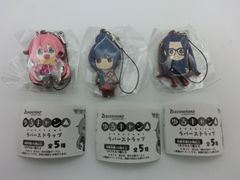 [TAKA94-33] ◇ 미개봉 BUSHIROAD 부시로드 캡슐 토이 [유루 캔 △] 고무 스트랩 각 무하라 나데시코 + 시마 린 + 오가키 치아키 3 개 세트