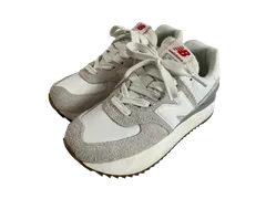 NEW BALANCE ニューバランス スニーカー シューズ 靴 厚底 WL574ZQD ライトグレー 23.5㎝