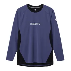 デサント DESCENTE 長袖バレーボールシャツ バレーボール 長袖Tシャツ (DV5FLT02U)、(PL00)パープル