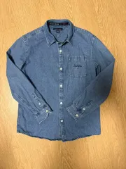 Tommy Hilfiger トミーヒルフィガー デニム シャツ 長袖 ジュニア キッズ 12-14