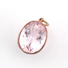 【ソーティング付】天然モルガナイト 2.994ct K10ピンクゴールド ペンダントトップ 色石 リメイクジュエリー