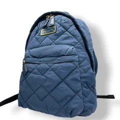 【良品】マークバイマークジェイコブス キルティング リュックサック バックパック ナイロン ネイビー 紺 ゴールドプレート 軽量 デイパック カジュアル 旅行 マザーズバッグ レディース 鞄 カバン s1