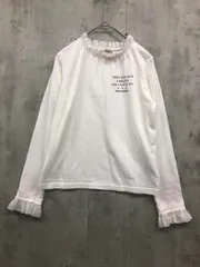 mezzo piano junior メゾピアノ ジュニア フリル 長袖 カットソー sizeM(150)/ホワイト ■■ キッズ