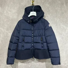 【美品】 MONCLER モンクレールネセアNESEAペプラムダウンジャケットネイビー0のサムネイル
