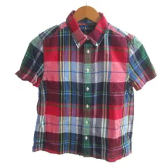 ポロ ラルフローレン POLO RALPH LAUREN チェックシャツ M マルチカラー 半袖 ボタンダウンーカラー ポニー刺繍 /HW