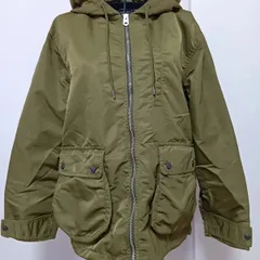 値下げ！6,500円！！美品！！キレイ！！渋谷青山系一流ブランドUSED品【VAN／ヴァン】グリーンカーキ フィールドパーカー 裏地は英国伝統グリーン×紺のチェック！ 345.