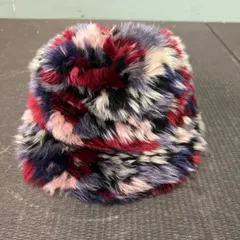 ⭐︎ 古着屋 KANGOL ベル型 ハット ファー 花柄 個性 帽子 フェイク ファーハット