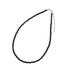 【ブラック×ワンサイズ】[Cream dot. クリームドット公式] ネックレス レディース   ショート ボール スフィア 小粒 軽量 短め モノトーン アジャスター 長さ調節 のサムネイル