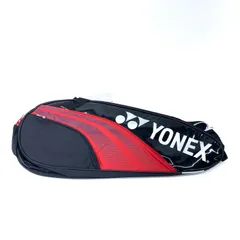 【★加古川物流】中古 美品 YONEX ヨネックス テニス ラケットバッグ6  収納ケース BAG1932R レッド×ブラック 1/7　：【431】