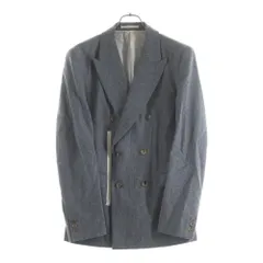 COMME des GARCONS (コムデギャルソン) 4AW ウール ZIP ダブルブレスト テーラードジャケット グレー PN-J048のサムネイル