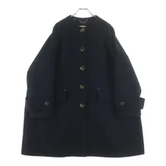 MACKINTOSH (マッキントッシュ) ノーカラー ウールロングコート ブラック L222MO1115FEX2Kのサムネイル