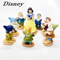 Disney ディズニー 白雪姫と七人のこびと 計8体 まとめ売り 置物 インテリア雑貨 磁器製