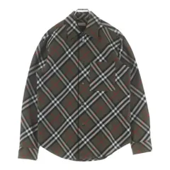 BURBERRY (バーバリー) ヴィンテージ コットン ノバチェック ボタンダウン 長袖シャツ グリーン