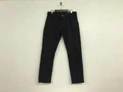 本物アントレアミENTREAMISコットンダメージ加工チノパンツメンズサーフアメカジミリタリーストリートスケーターワークビジネススーツモードゴルフドレス黒ブラック31Mイタリア製