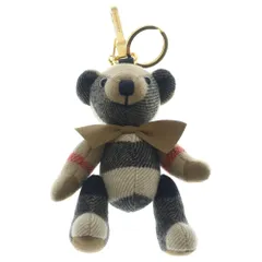 BURBERRY (バーバリー) トーマスベア テディベア ノバチェック総柄 バッグチャーム キーホルダー ベージュのサムネイル