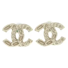 CHANEL (シャネル) ココマーク チェーンモチーフ ピアス ゴールド 10C