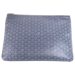 GOYARD (ゴヤール) セナMM セカンドバッグ クラッチバッグ ケース ポーチ グレー PVC シルバー金具のサムネイル