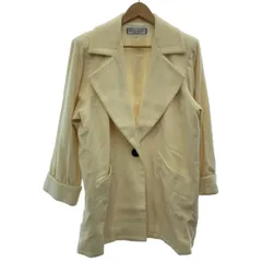 【中古】　Yves Saint Laurent　チェスターコート　ハーフコート　ウールコート　無地　古着　/2497のサムネイル