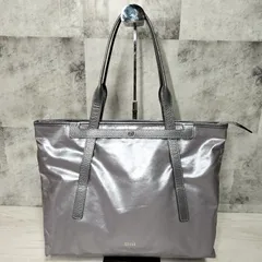 25AW【極美品】PELLE BORSA サイズチェンジトートバッグ Alive メタリック シルバー グレー A4収納 PC収納 肩掛け ビジネス 通勤 通学 軽量 耐水性 撥水性 ウレタンコーティング ペレボルサのサムネイル