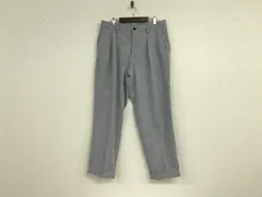 本物コムサイズムCOMMECAISMチェック柄サマースラックスパンツメンズサーフアメカジミリタリーストリートスケーターワークビジネススーツモードゴルフドレスグレーMのサムネイル