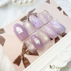 現品】ネイルチップ ピンク マグネット ミラー ドット柄 - メルカリ