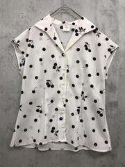IENA イエナ sese チェリー柄オープンカラー ブラウス シャツ sizeF/ホワイト系 ■◆ レディース