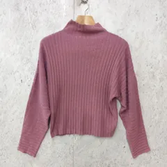 MOUSSY マウジー HINECRIBセーター ニット ハイネック タートルネック リブ ピンク Fサイズ ◎_◇〇☆