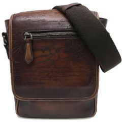 名作 38万円 ベルルッティ プティジュール スクリットレザークラッチ