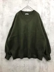 URBAN RESEARCH ITEMS アーバンリサーチアイテムズ Vネックニット プルオーバー sizeF/カーキ ■◇ レディース