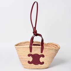 極美品！CELINE ミニ トリオンフ パニエ 2way 希少カラーボルドー