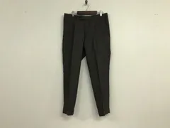 本物スーツセレクトSUITSELECTポリウールリネン柄サマースラックスパンツメンズサーフアメカジミリタリーストリートスケーターワークビジネススーツモードゴルフドレス茶ブラウンA4S