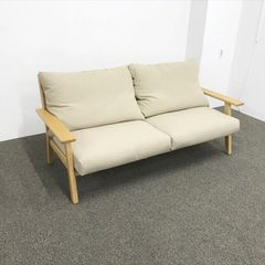 ベージュの布張り2人〜3人掛けソファ 無印良品 - メルカリ