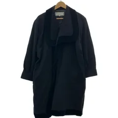 【中古】　Yves Saint Laurent　コート　ロング丈　無地　ボタンレス　サイドポケット　古着　/2497のサムネイル