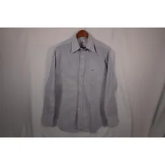 Lacoste Blue White Striped Shirt Size 44 Men's L Vintage Classic Fit Business Casual