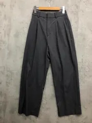 UNIQLO ユニクロ 221-464886 タックワイド パンツ sizeS/グレー ■■ レディース