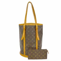 【6dd4039】ルイヴィトン トートバッグ モノグラム バケットGM M42236 ブラウン【中古】レディース