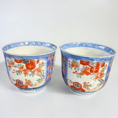 茶碗 蕎麦猪口 ぐい飲み 湯呑 金彩 色絵付け 松竹梅 祝い 波縁 窯傷 銘