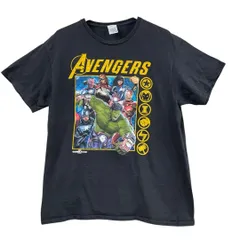 デルタ × アベンジャーズ　メンズTシャツ　L　マーベル　ヒーロー【3873】