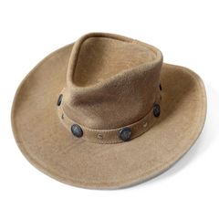 ✨美品✨Minnetonka ミネトンカ レザーハット Mサイズ 黒 本革 - メルカリ
