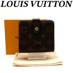 ルイヴィトン モノグラム コンパクトジップ 二つ折り財布 短財布
