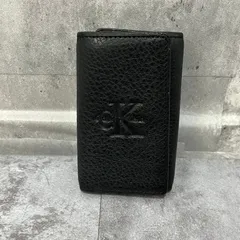 【Calvin Klein】カルバンクライン キーケース キーケース ロゴモチーフ レザー メンズ ブラック 黒色 エンボスロゴ入り シンプル カジュアルのサムネイル