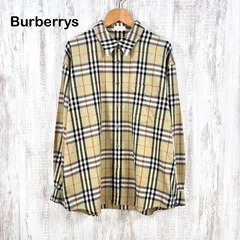 90s Burberrys ヴィンテージ バーバリーズ シャドーホース ノバチェック ロングスリーブ シャツ ベージュ レディース 長袖 トップス
