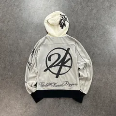 GOLD 24karats Diggers velours Jacket 24カラッツ ベロア パーカー ジップフーディー ジャケット 両面プリント グレー メンズのサムネイル