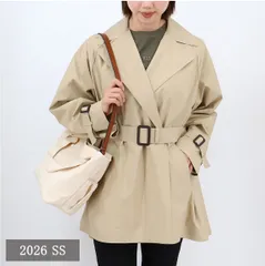 ■Weekend Max Mara ウィークエンドマックスマーラ トレンチコート OVATTA レディース ベージュ アウター ジャケット スプリングコート ミディアム丈 ブランド