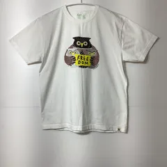 古着　WWFジャパン　公式　PANDA SHOP　フクロウ　半袖クルーネックTシャツ　ユニセックス　Lサイズ　コットン　ホワイト　白　　FREEDOM　オーガニックコットンのサムネイル