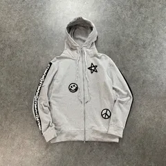 STUD MUFFIN スタッドマフィン ストレッチベア裏毛 サガラパッチ＆ロゴ サイドライン ジップパーカー フーディー グレー 灰のサムネイル