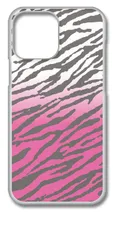 【新品未使用】iPhone13 Pro Max アイフォン13プロマックスクリア ハードケース ゼブラ柄（ピンクグラデーション）半透明透過 アニマル スマホ ケース 